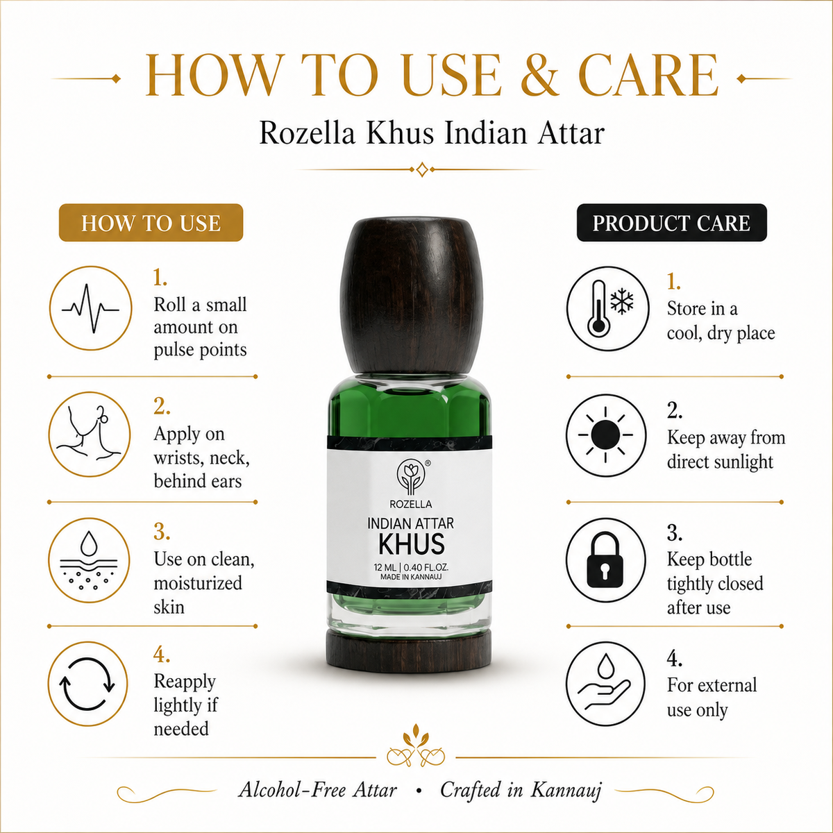 KHUS  - AUTHENTIC ATTAR