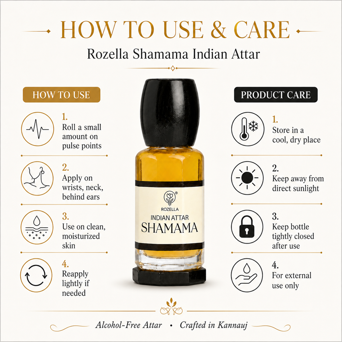 SHAMAMA - AUTHENTIC ATTAR -12 ML